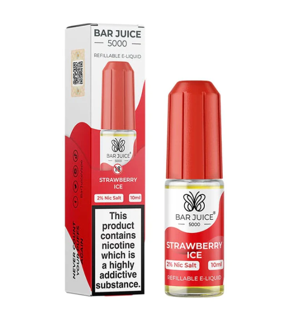 Strawberry Ice Nic Salt E-Liquid by Bar Juice 5000