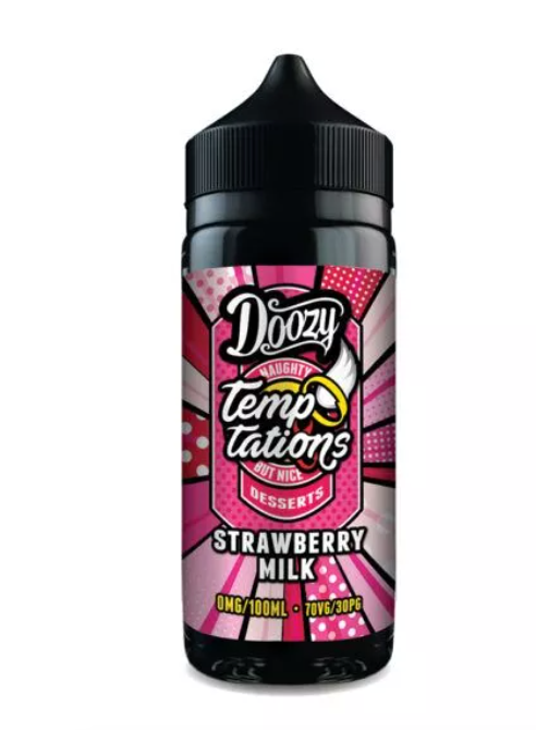 Doozy Temptations Strawberry Milk E-Liquid Short fill